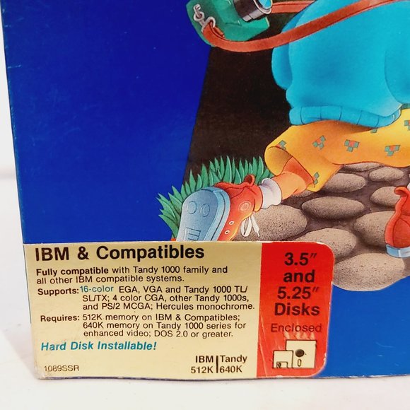Vtg 1989 The Learning Company Super Solvers Midnight Rescue PC IBM Tandy - Picture 8 of 8